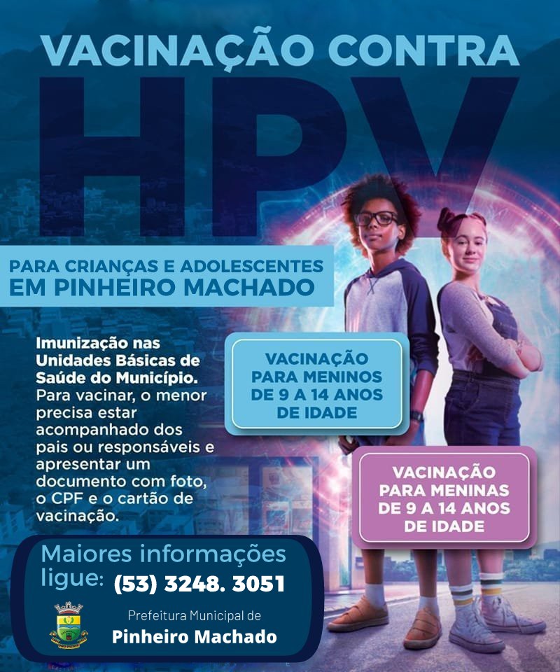 Agência Minas Gerais  Vacina contra o HPV: meninos e meninas de 9 a 14 anos  devem ser imunizados